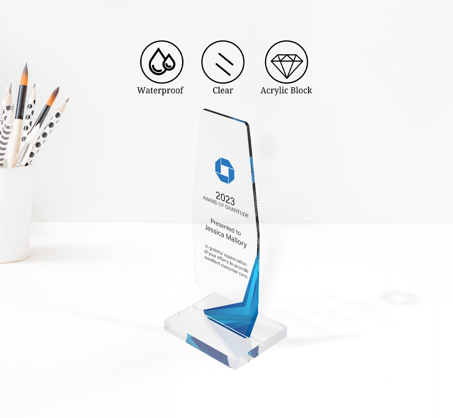 ARTBLOX - Custom trophy | custom award plaque | engraved award | engraved acrylic trophy | acrylic award