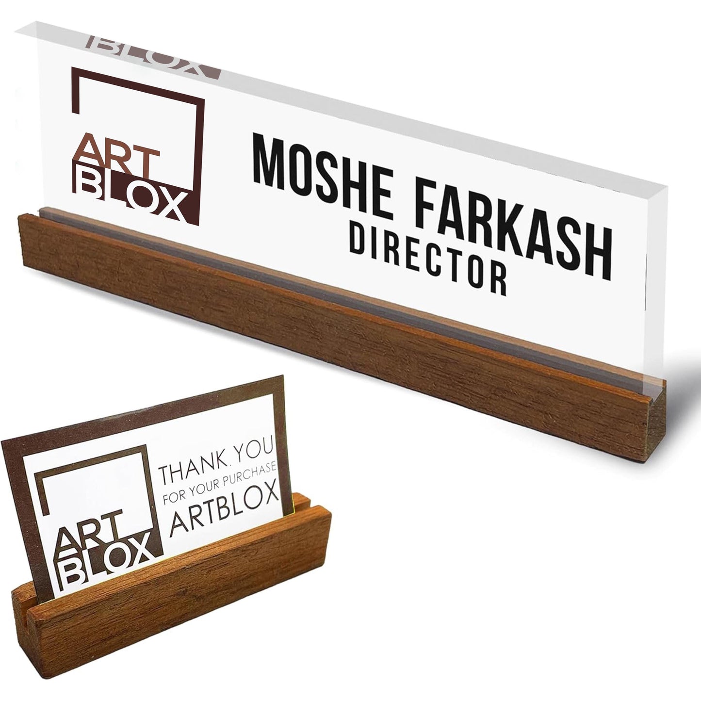 Personalized Name Plate for Desk | Custom Office Decor Nameplate Sign | Personalised Gift