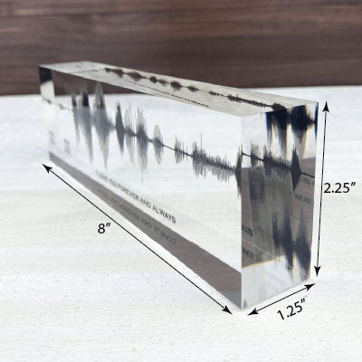 Artblox Soundwave Art With Scannable Qr Code Any Video Voice Recording Baby Heartbeat Or Song Spotify Plaque Christmas Personalized Gifts