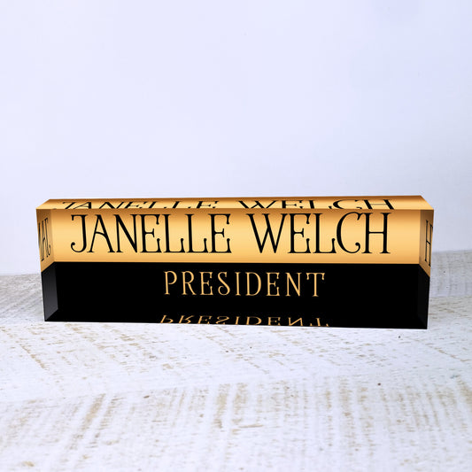 Personalized Name Plate for Desk | Custom Office Decor Nameplate Sign | Personalised Gift