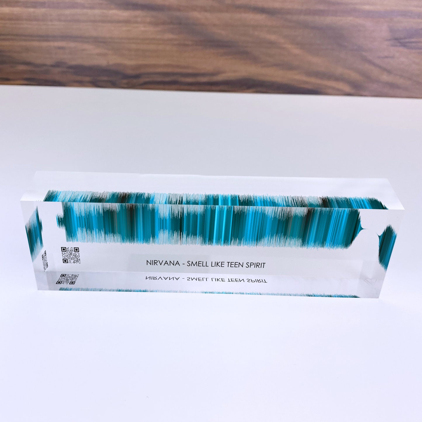 Artblox Soundwave Art With Scannable Qr Code Any Video Voice Recording Baby Heartbeat Or Song Spotify Plaque Christmas Personalized Gifts