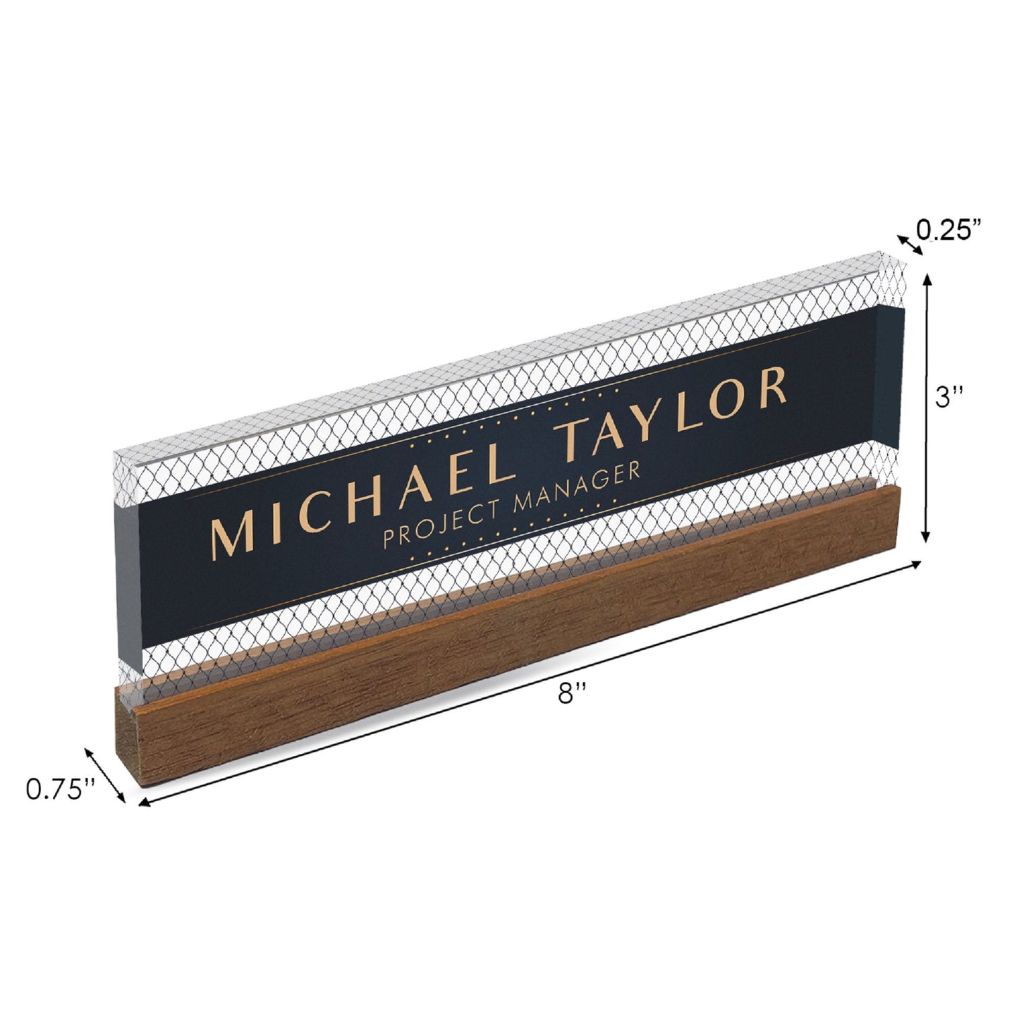 Personalized Desk Name Plate For Office Desk Printed On Acrylic Glass Cute Work Promotion Christmas Customized Gifts Office Decor