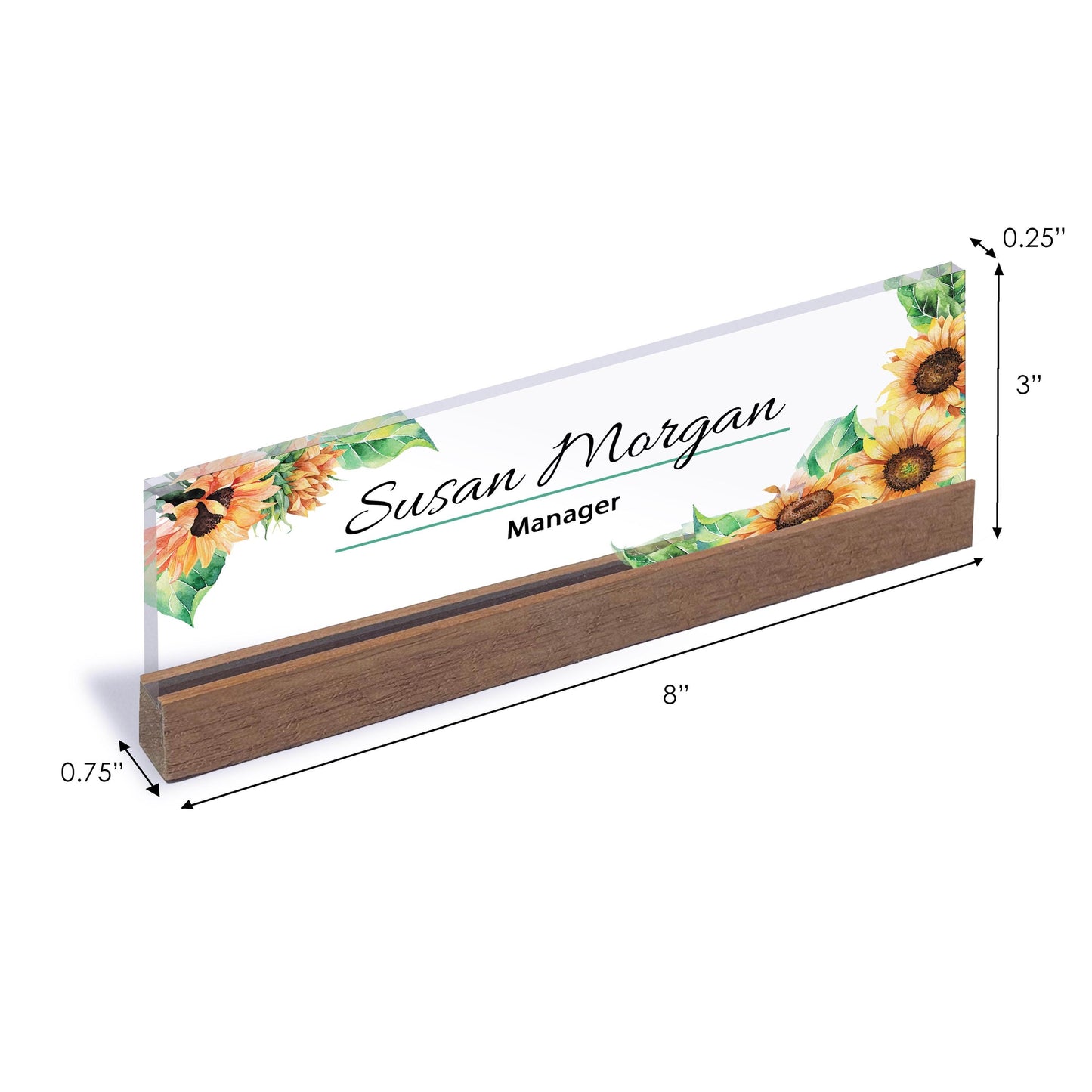 Personalized Name Desk Plate Custom NamePlate Office Name Sign Business Desk Name Desk Decor For Women Appreciation Gift Manager & Boss gift