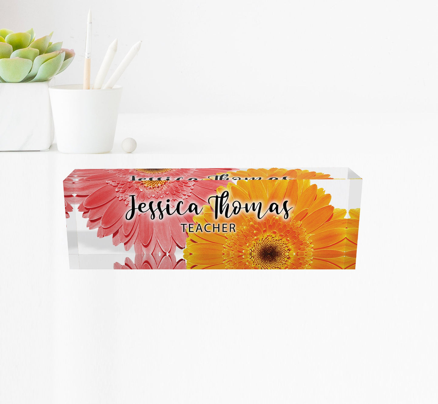 ARTBLOX | Personalized Nameplate, Office Name Plate, Promotion Gift for CEO, Gift New Office, Gift New Office, Phd Gift, Office Desk Décor