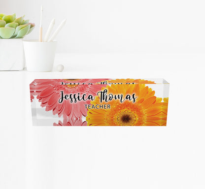 ARTBLOX | Personalized Nameplate, Office Name Plate, Promotion Gift for CEO, Gift New Office, Gift New Office, Phd Gift, Office Desk Décor