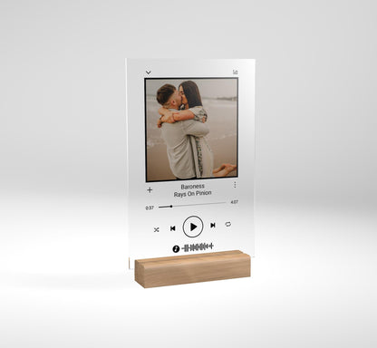 Personalized Song Acrylic Plaque, Mothers day gift, Valentines day gift, Birthday Gift, Wedding Gift, Christmas Gift, Minimalist (4x6) inch