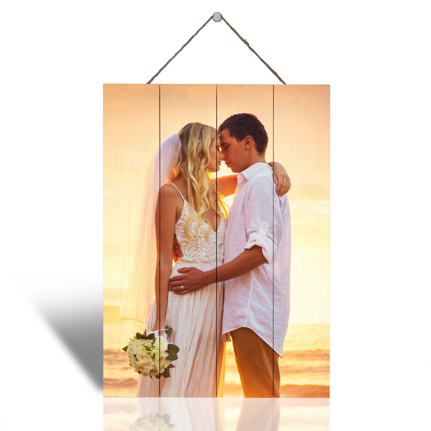 Custom Picture Frames On Real Wood Wall Art Print Pictures From Your Phone Wedding Baby Dog Family Christmas Customized Gifts Photo Prints