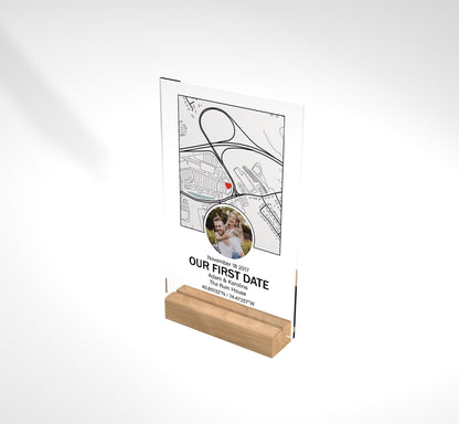 Where It All Began Map | Our First Date Personalised Map The Night We Met Anniversary Gift Location First Meet Christmas Gift