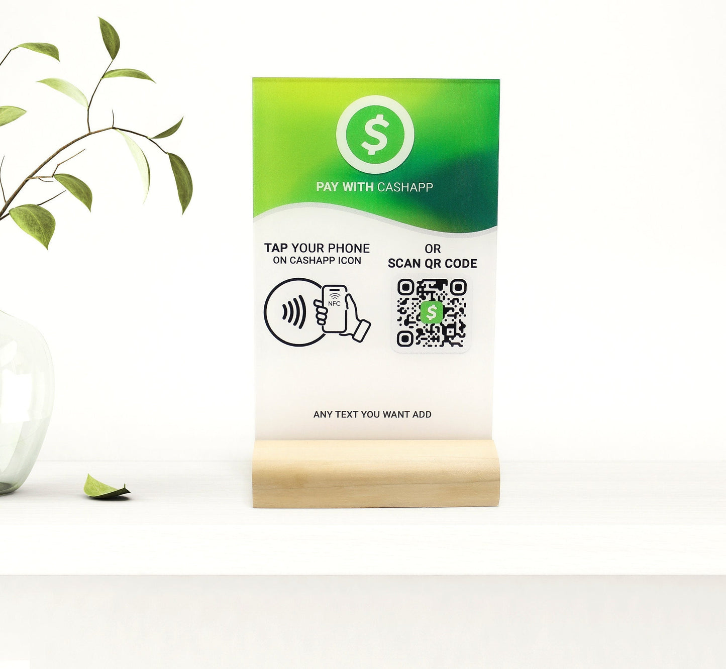 NFC google tap to review stands to boost your online presence, nfc plaque, mini qr code sign, business review link, leave a review plaque