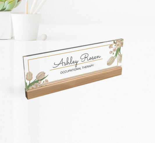 Custom Office Decor | Desk Name Plate Personalized | Personalized Gifts | Acrylic Name Plate | Gifts for Coworker | Christmas Gift for Boss