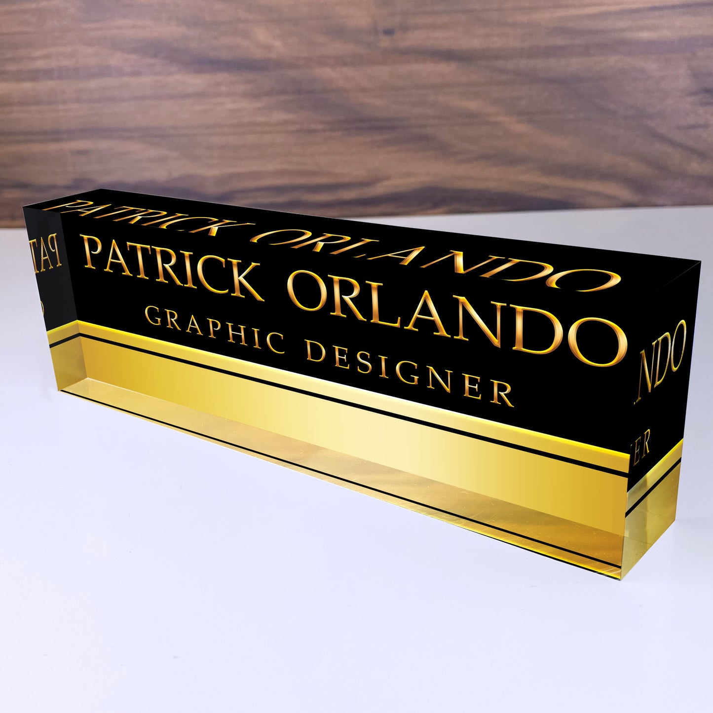 Personalized Name Plate for Desk | Custom Office Decor Nameplate Sign | Personalised Gift