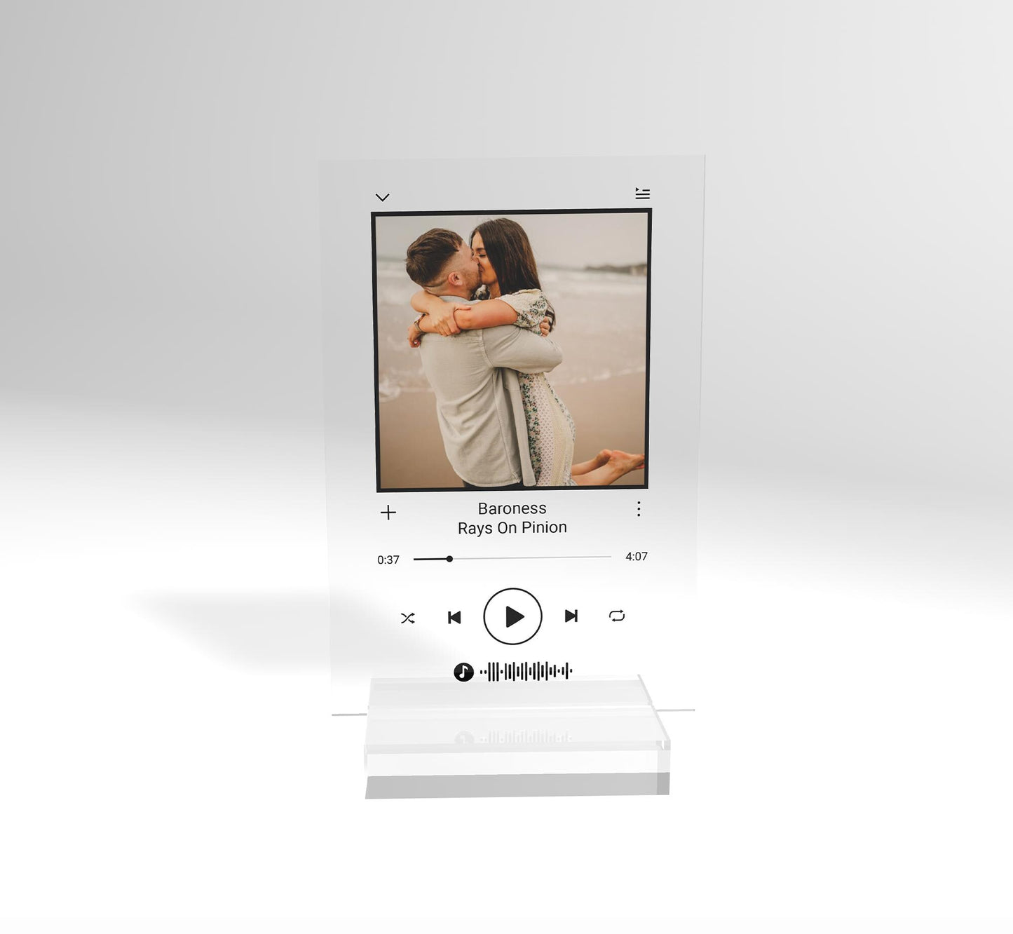 Personalized Song Acrylic Plaque, Mothers day gift, Valentines day gift, Birthday Gift, Wedding Gift, Christmas Gift, Minimalist (4x6) inch