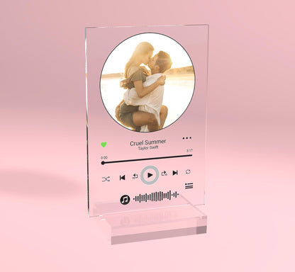 Custom Acrylic Music Plaque Song Plaque - Personalized Album Cover Music Plaque - Anniversary Gifts for Her & Him