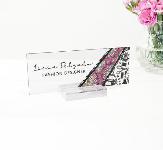 Desk name plate, marble design name plate for desk, personalized business gift, promotion gift, gift for boss, gift for coworkers
