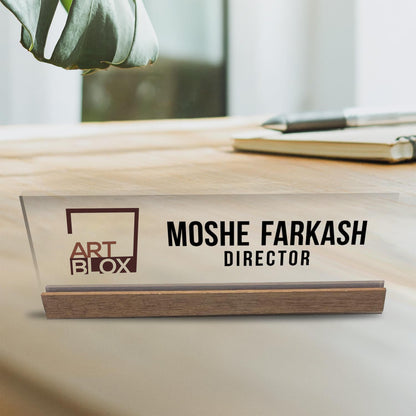 Personalized Name Plate for Desk | Custom Office Decor Nameplate Sign | Personalised Gift