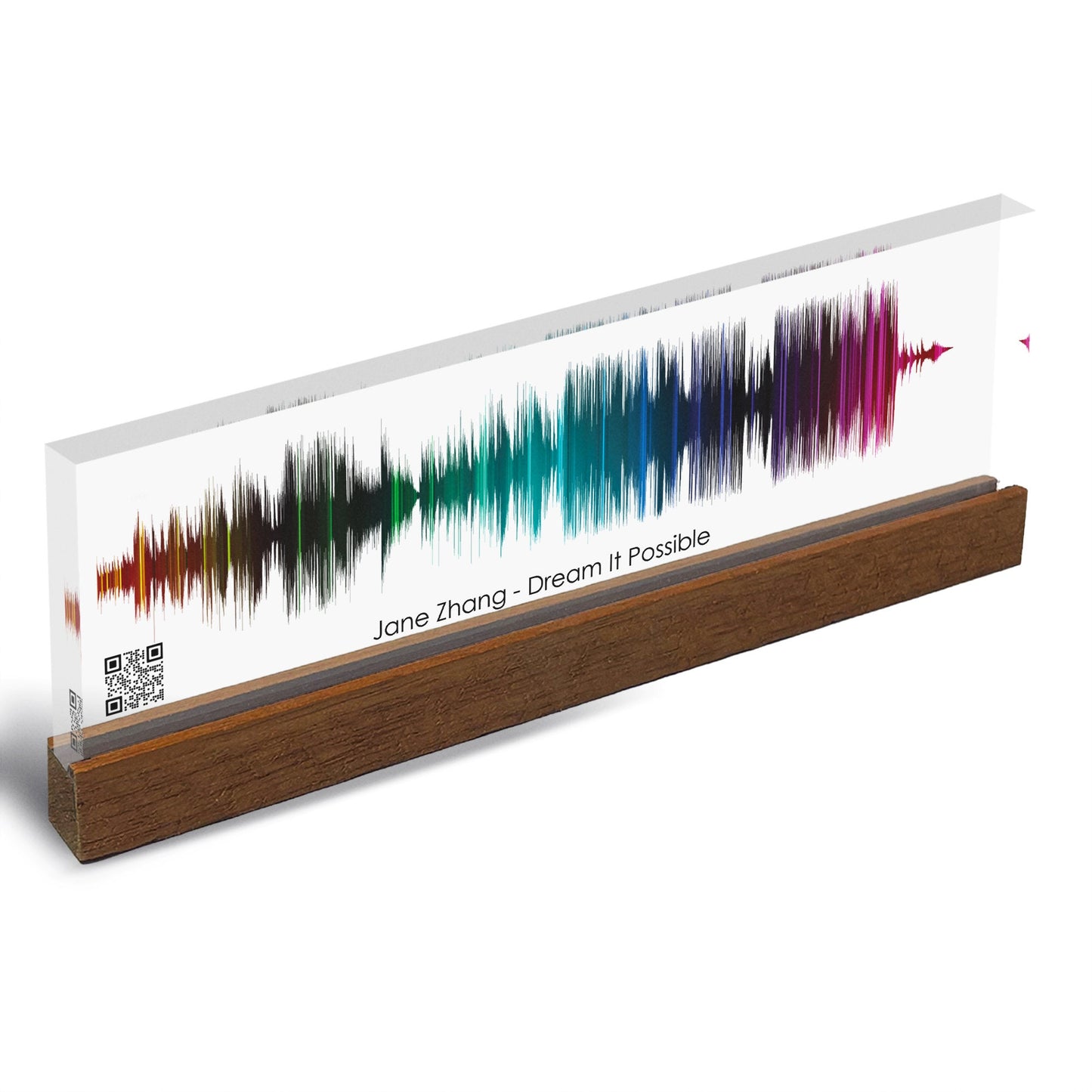 Artblox Soundwave Art With Scannable Qr Code Any Video Voice Recording Baby Heartbeat Or Song Spotify Plaque Christmas Personalized Gifts