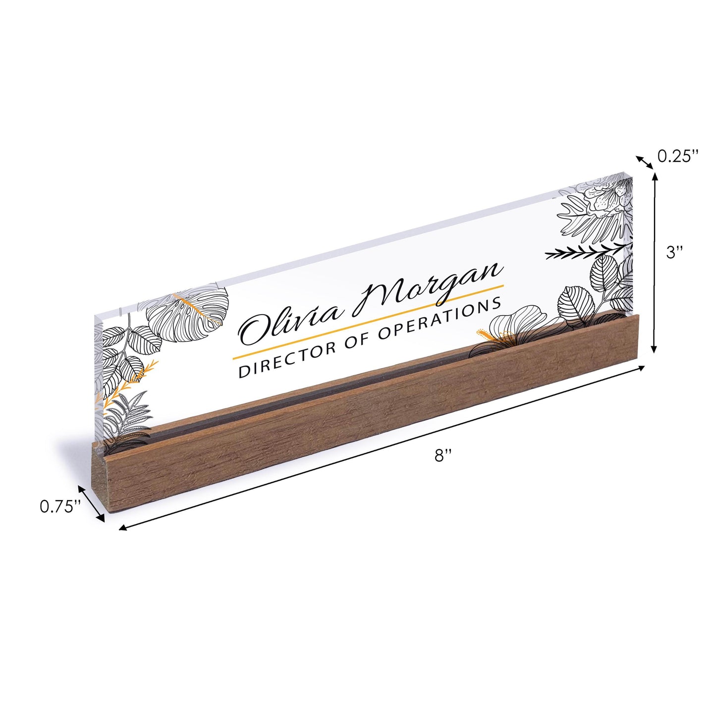 Custom Desk Name Plate, New Job Gift, Personalized Desk Plaque, Office Name Sign, Custom Office Decor,Job Title,Company Logo