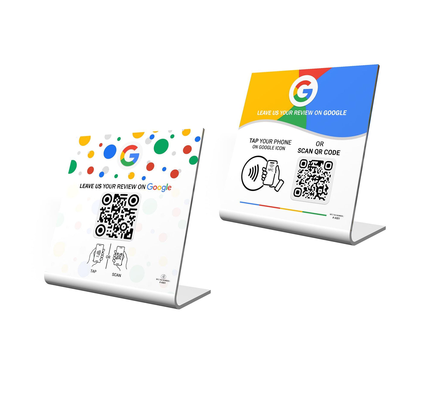 NFC Google Review Stand, One Tap Instant Feedback & Ratings | Elevate Customer - Boost Business Reviews | Reusable One Touch NFC Reviews
