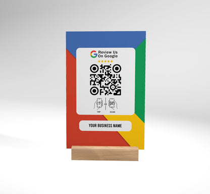 Personalized Leave Us a Review QR Code Sign, Google Review Sign, Small Business Marketing Sign, Ask for Review QR Code Sign, Acrylic