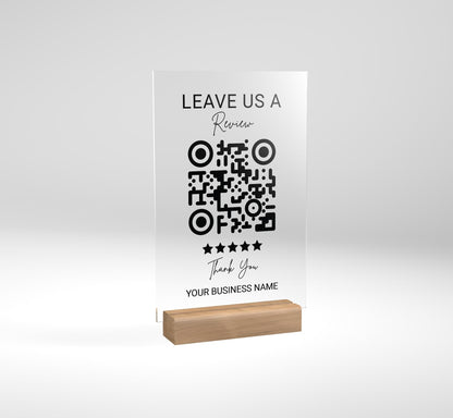 QR Code Display Sign, Business Review, QR code Sign