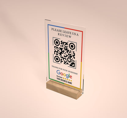 QR Code Sign, Business Social Media QR Code Sign, Scan to Review Connect with us Pay Plaque, Payment Method, QR Social Media Sign