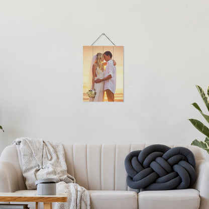 Custom Picture Frames On Real Wood Wall Art Print Pictures From Your Phone Wedding Baby Dog Family Christmas Customized Gifts Photo Prints