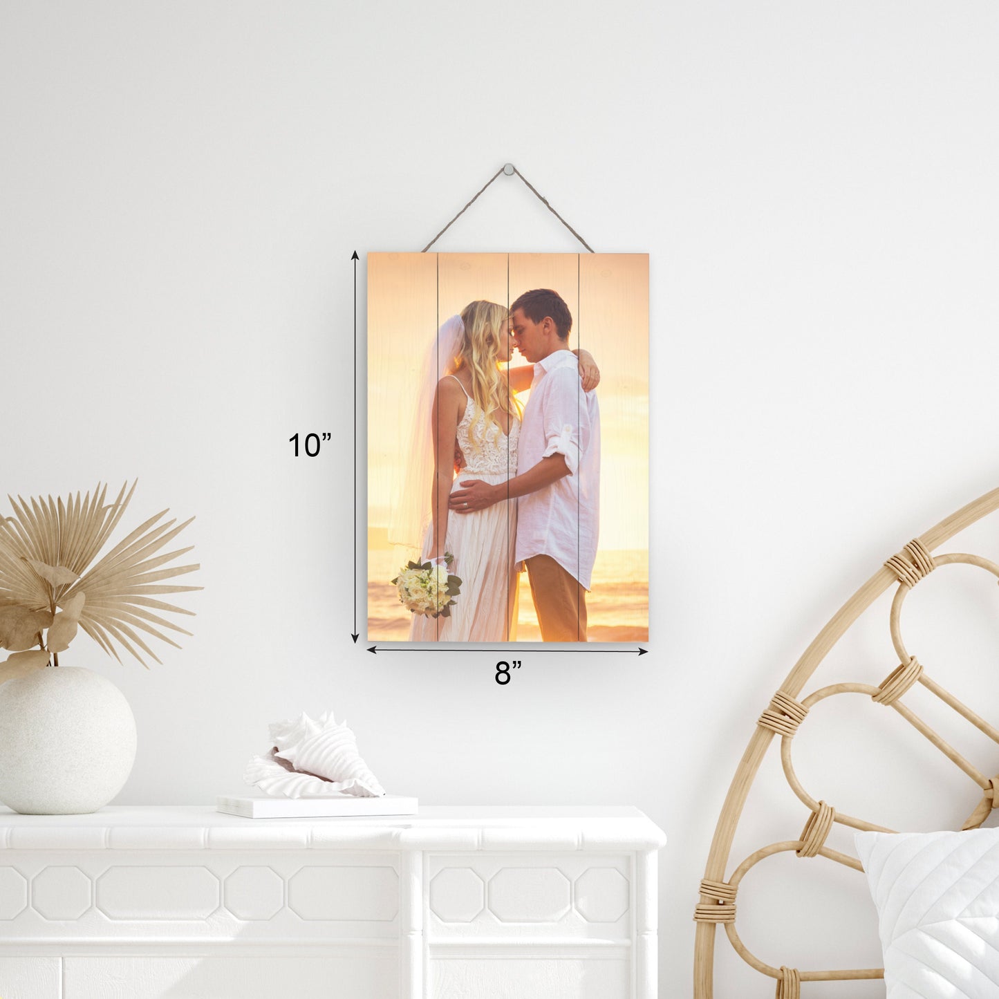 Custom Picture Frames On Real Wood Wall Art Print Pictures From Your Phone Wedding Baby Dog Family Christmas Customized Gifts Photo Prints
