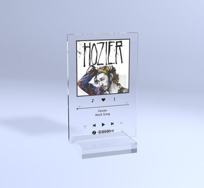 Custom Acrylic Music Plaque , Personalized Photo & Song Display with Scannable Qr Code, Perfect Gift for Music Lovers, or Gift for Couples