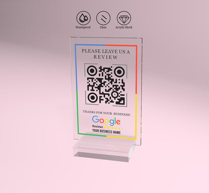 Business Review Link or Social Media QR Code | Salon Sign | Beauty Sign | Hairdressers Beautician Sign | Barcode Scan