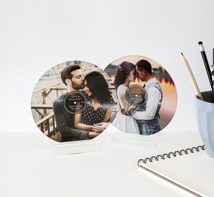 Personalized vinyl record, acrylic music plaque, custom plaque, music award, best artist award, vinyl record plaque 5"x5"