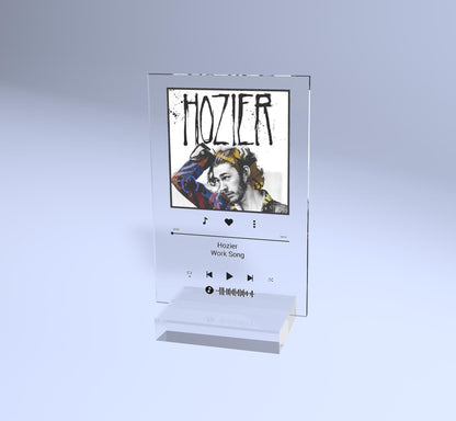 Custom Acrylic Music Plaque , Personalized Photo & Song Display with Scannable Qr Code, Perfect Gift for Music Lovers, or Gift for Couples