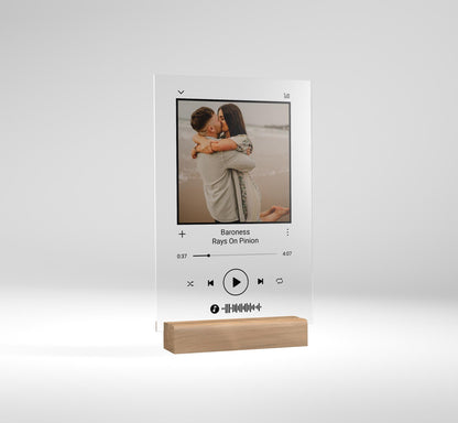 Personalized Song Acrylic Plaque, Mothers day gift, Valentines day gift, Birthday Gift, Wedding Gift, Christmas Gift, Minimalist (4x6) inch