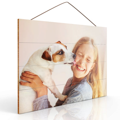 Custom Picture Frames On Real Wood Wall Art Print Pictures From Your Phone Wedding Baby Dog Family Christmas Customized Gifts Photo Prints 12x16
