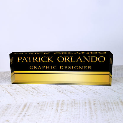 Personalized Name Plate for Desk | Custom Office Decor Nameplate Sign | Personalised Gift