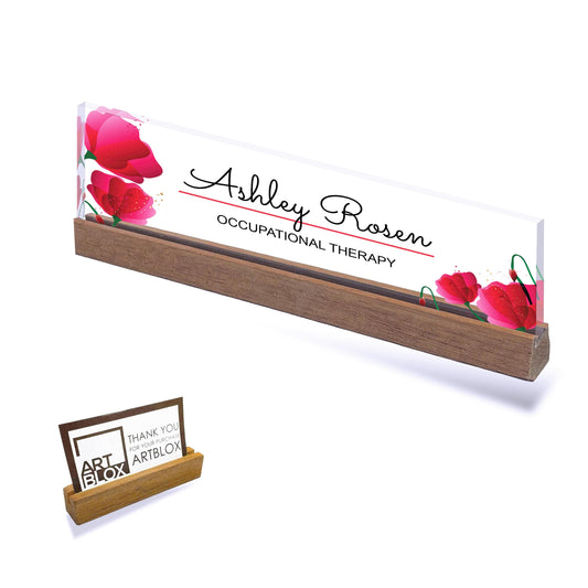 Desk Name Plate, Acrylic Desk Name Plate for Women, Custom Desk Plaque Office Decor, Professional Gift for Boss Christmas