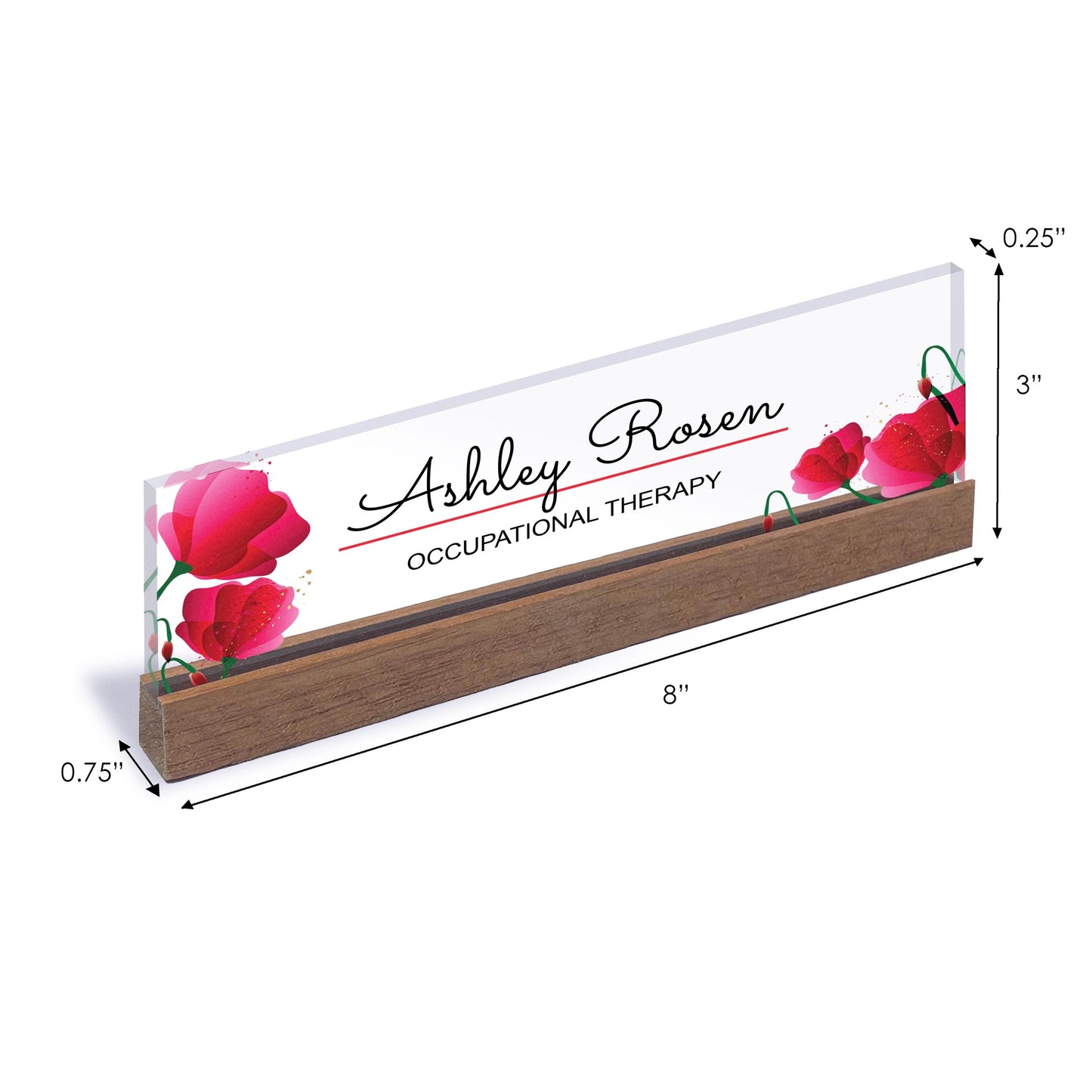 Desk Name Plate, Acrylic Desk Name Plate for Women, Custom Desk Plaque Office Decor, Professional Gift for Boss Christmas