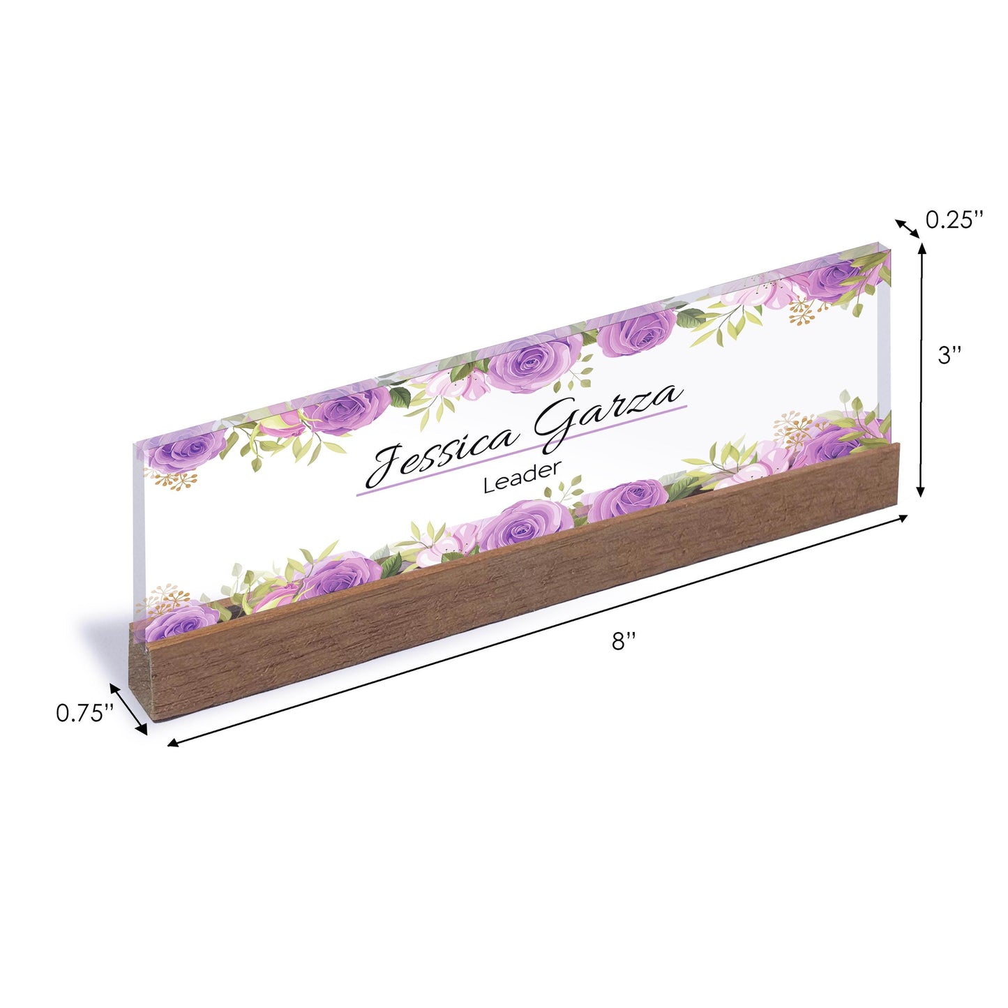 Custom Clear Acrylic Nameplate for Professionals, Personalized Name Plate for Teacher, Masters Degree Graduation Gift, Name Plate for Desk