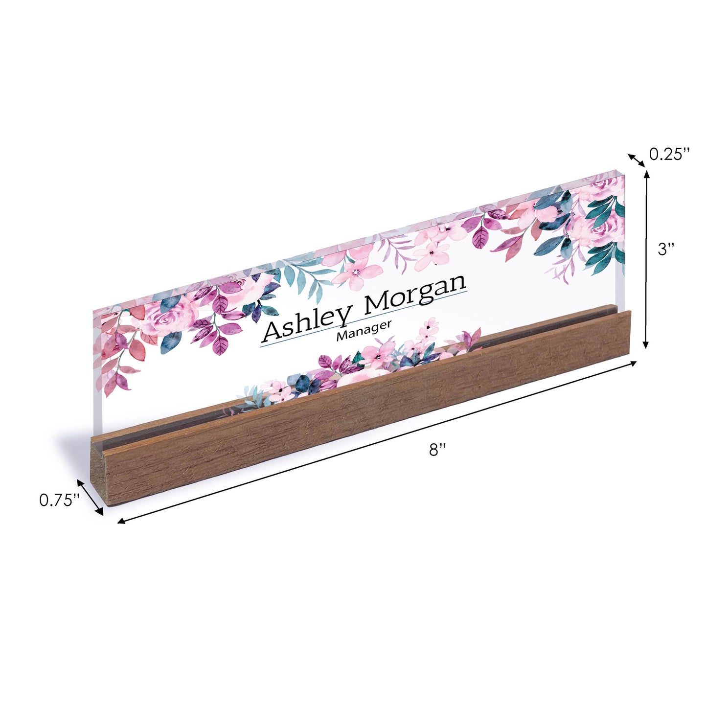 Custom Desk Nameplate, Personalized Acrylic Office Name Plate, Coworker Office Business Gift, Desk Plaque for New Job,Modern Graduation Gift