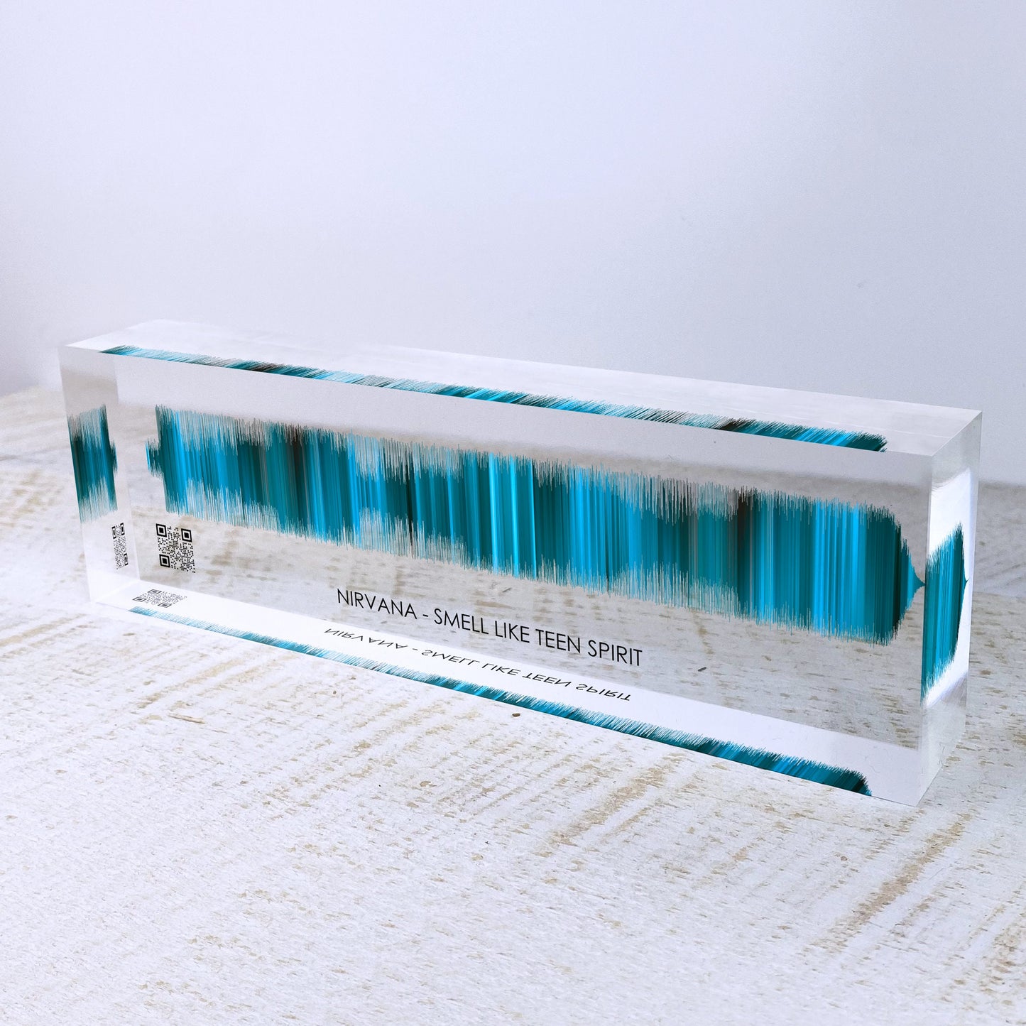 Artblox Soundwave Art With Scannable Qr Code Any Video Voice Recording Baby Heartbeat Or Song Spotify Plaque Christmas Personalized Gifts