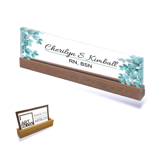 Personalized Acrylic Name Plate Desk Sign Plaque Customized Acrylic Plate Gift for Teacher Co-workers