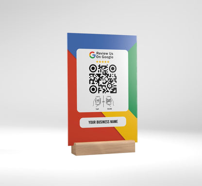 Personalized Leave Us a Review QR Code Sign, Google Review Sign, Small Business Marketing Sign, Ask for Review QR Code Sign, Acrylic
