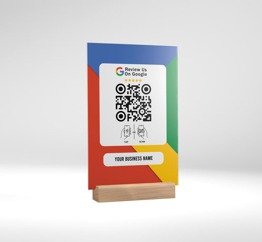 Personalized Leave Us a Review QR Code Sign, Google Review Sign, Small Business Marketing Sign, Ask for Review QR Code Sign, Acrylic