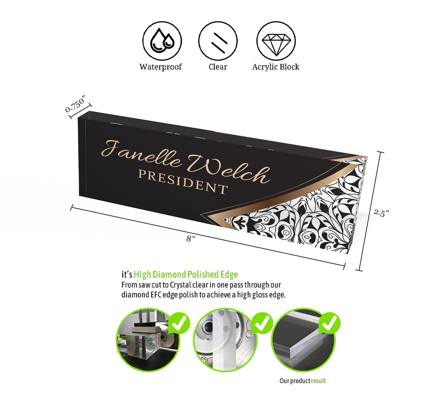 Custom Desk Name Plate,Personalized Office Decor,Desk Name Sign,Boss Gifts,Graduation Gifts,Gift for er/Him,Office Name Plate,Gifts for Boss