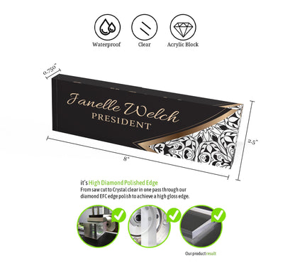 Custom Desk Name Plate,Personalized Office Decor,Desk Name Sign,Boss Gifts,Graduation Gifts,Gift for er/Him,Office Name Plate,Gifts for Boss