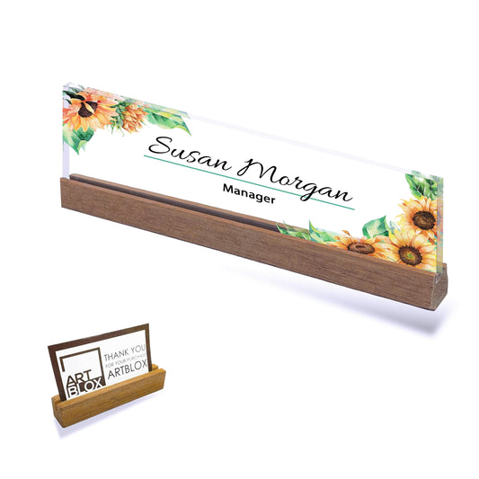 Personalized Name Desk Plate Custom NamePlate Office Name Sign Business Desk Name Desk Decor For Women Appreciation Gift Manager & Boss gift