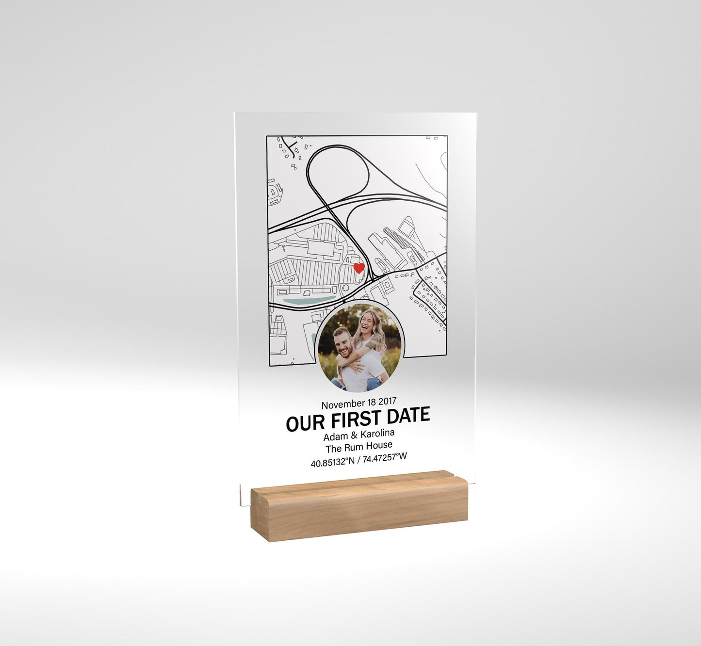 Personalized Valentines Day Gift For Boyfriend, Custom Map Location Gift, Our First Date Poster Wall Art, Gift For Him Her