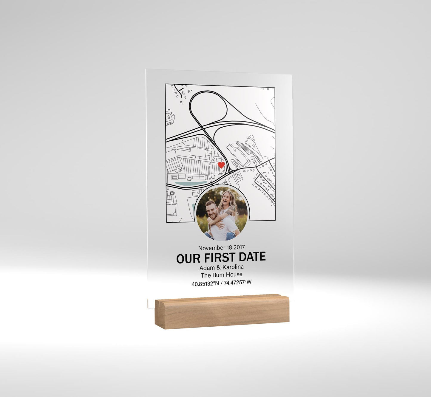 Personalized Valentines Day Gift For Boyfriend, Custom Map Location Gift, Our First Date Poster Wall Art, Gift For Him Her