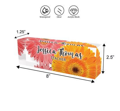 ARTBLOX | Personalized Nameplate, Office Name Plate, Promotion Gift for CEO, Gift New Office, Gift New Office, Phd Gift, Office Desk Décor