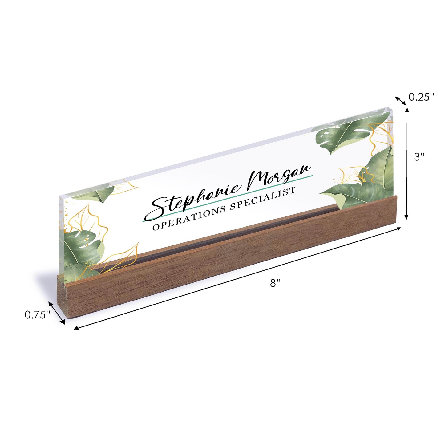 Acrylic Name Plate, Gifts for Him, Christmas Gifts, Personalized Desk Name Plate, Custom Acrylic Name Plate, Promotion Gifts, Desk Plaque
