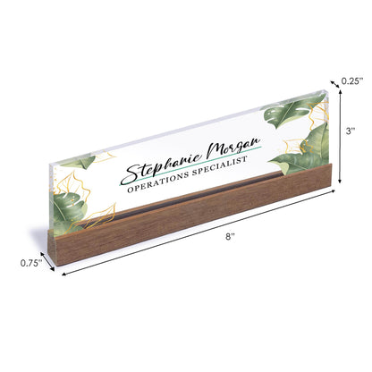 Acrylic Name Plate, Gifts for Him, Christmas Gifts, Personalized Desk Name Plate, Custom Acrylic Name Plate, Promotion Gifts, Desk Plaque